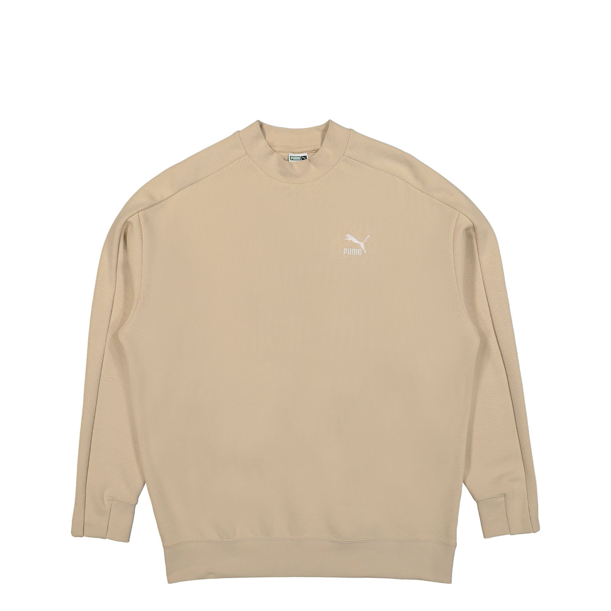 Puma® T7 Mock Neck Crew beige - siw4BrAD