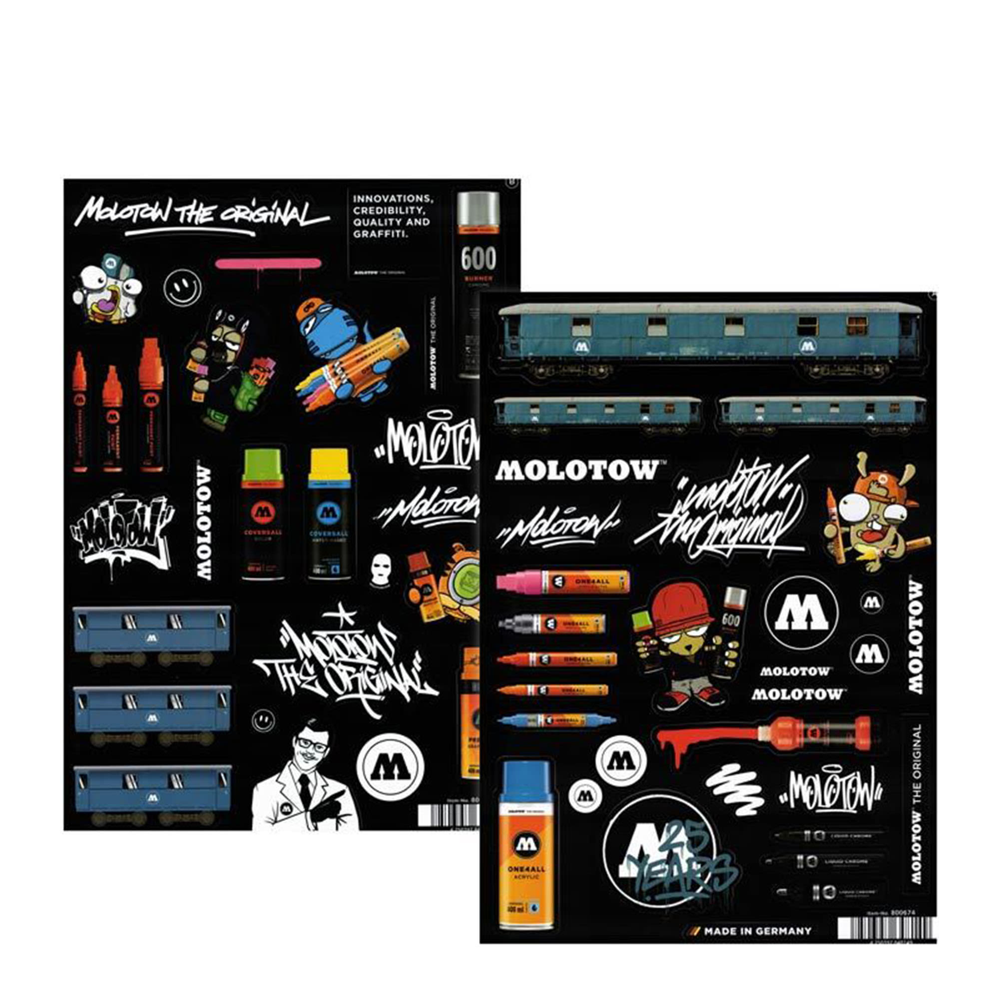 Molotow® Sticker Sheets multicolored - iivmnQwp