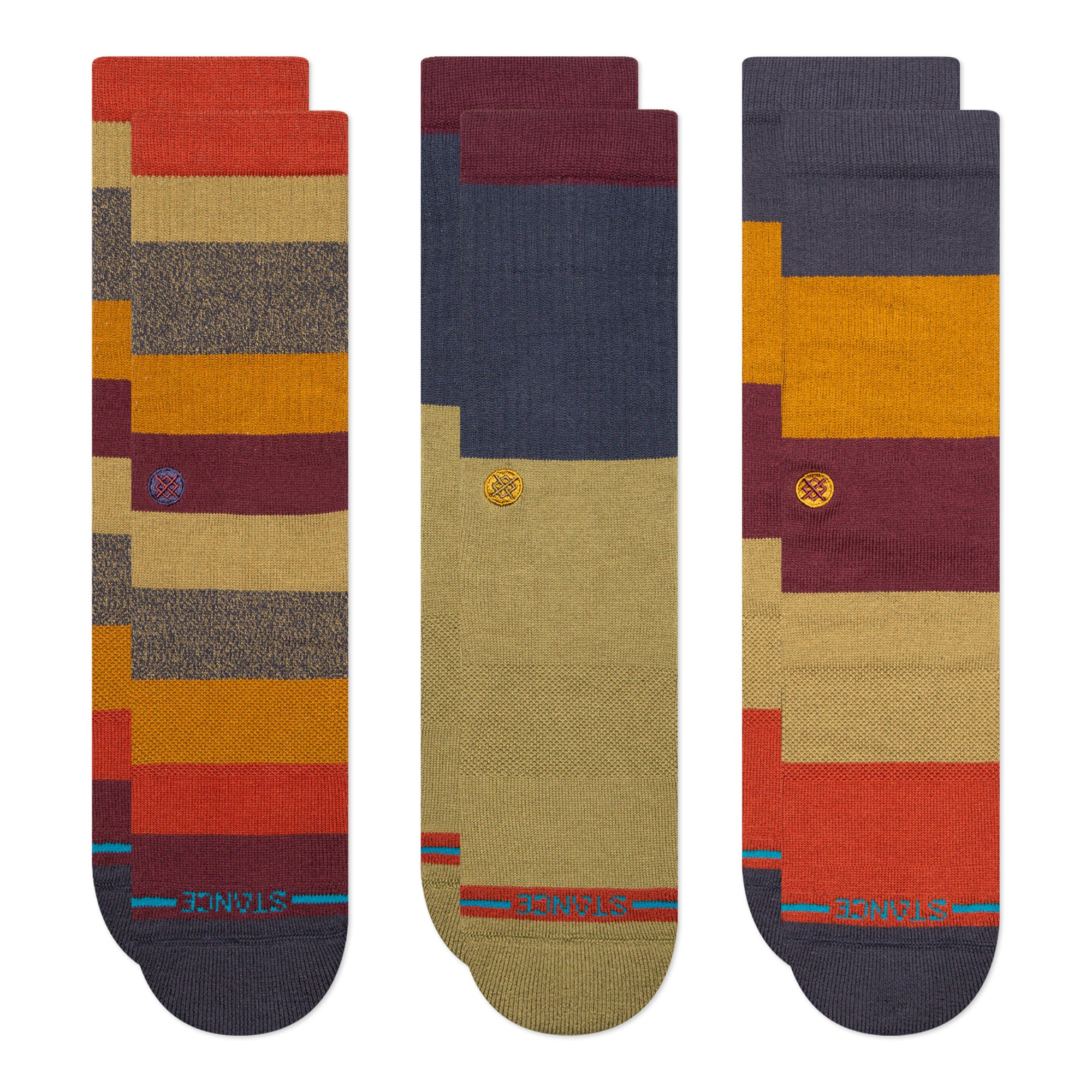 Stance® Cabin Fever Crew 3 Pack Socks multicolored - G1yRlyfM