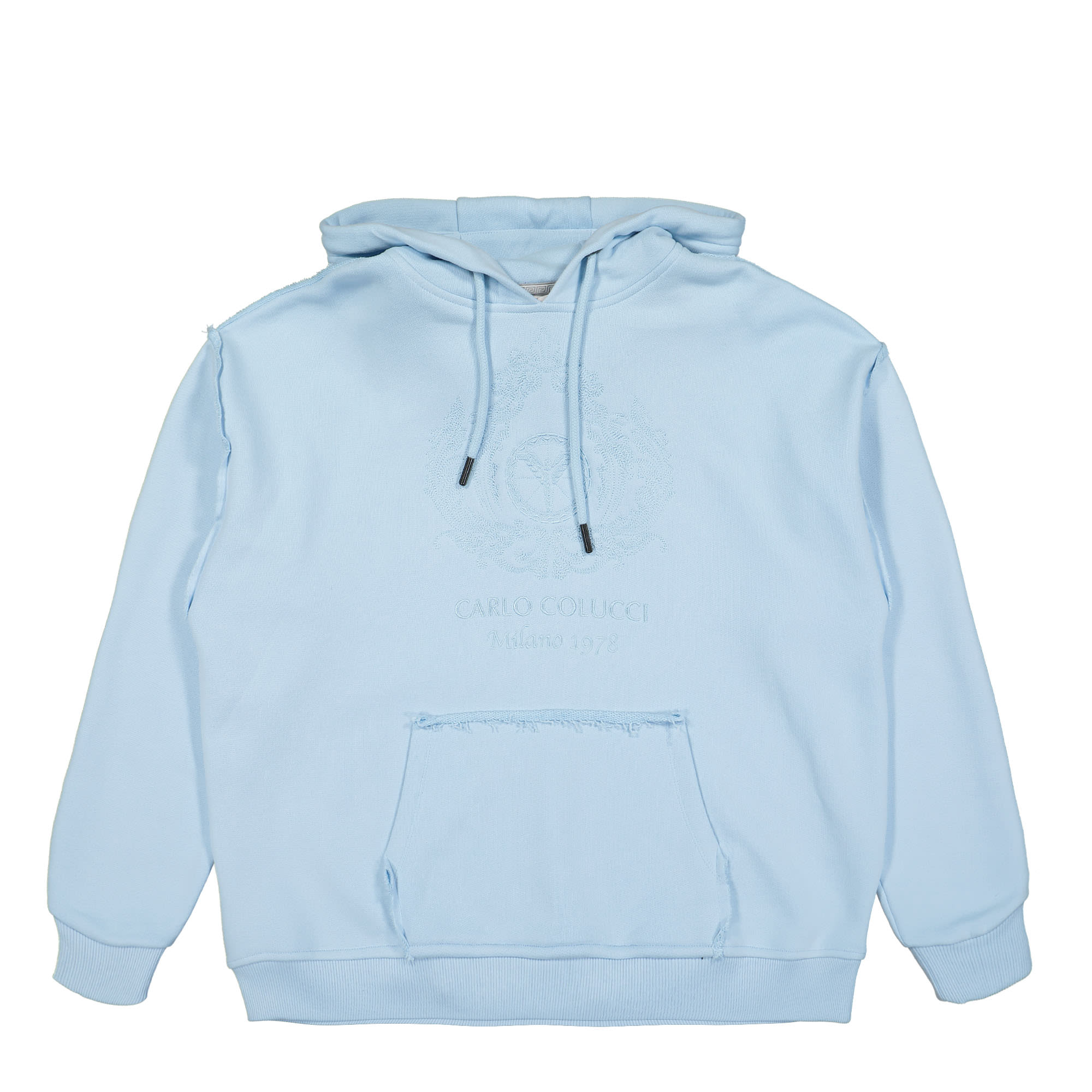 Carlo Colucci® Oversize Hoodie blue - G35SSBge