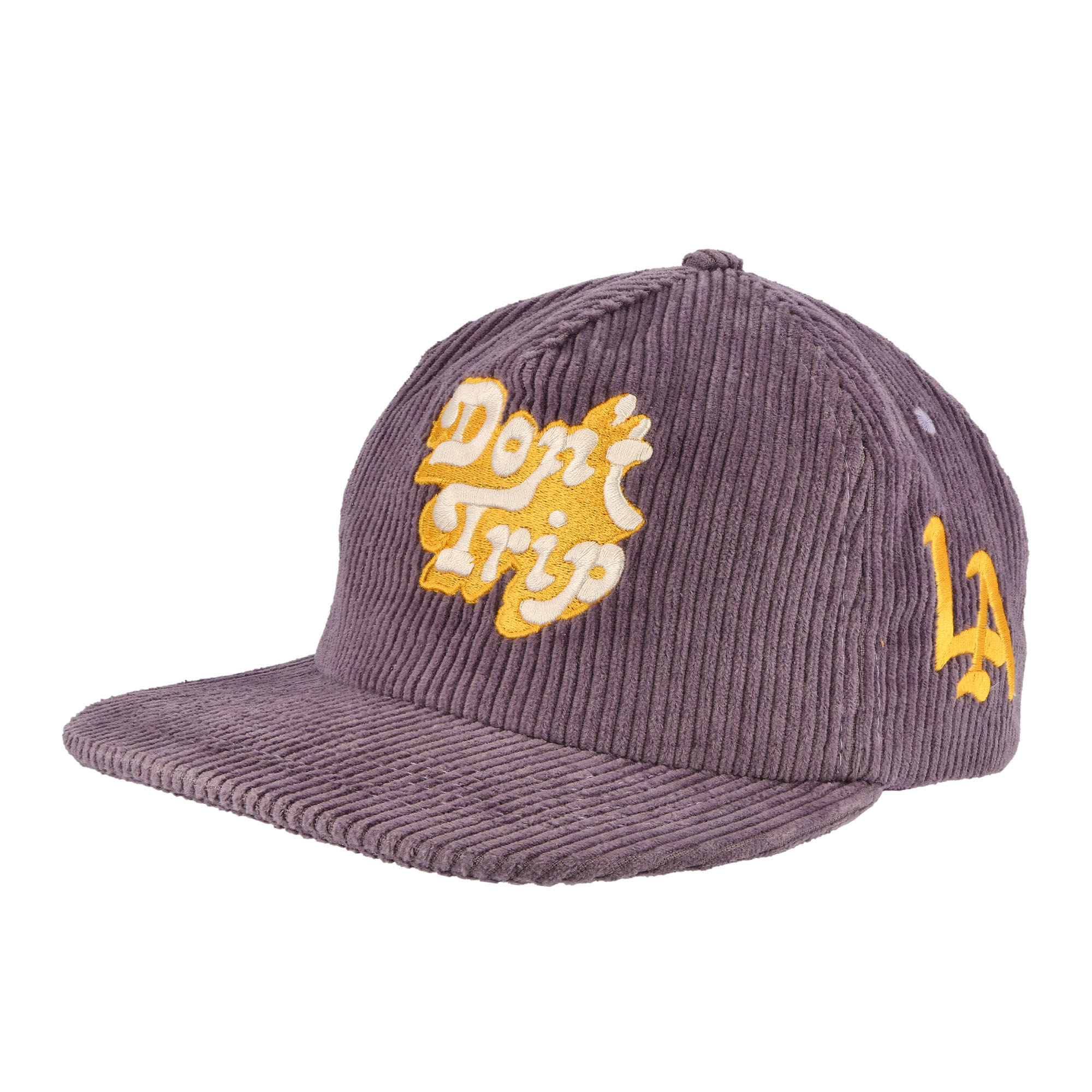 Free & Easy® LA Dont Trip Fat Corduroy Snapback Hat purple - xQyDiefN