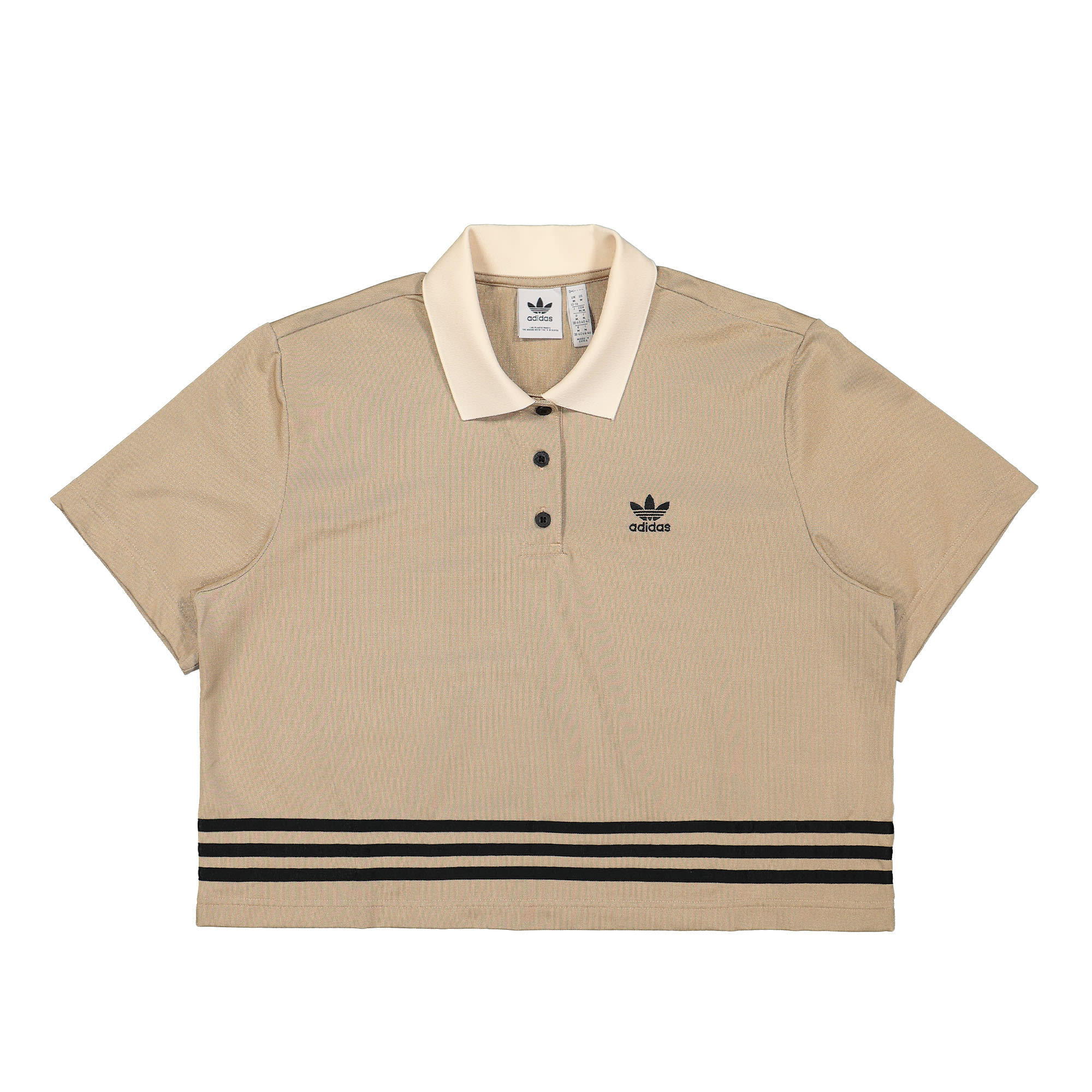 adidas® W Adicolor 70s Polo Shirt beige / brown - sewF9RbP