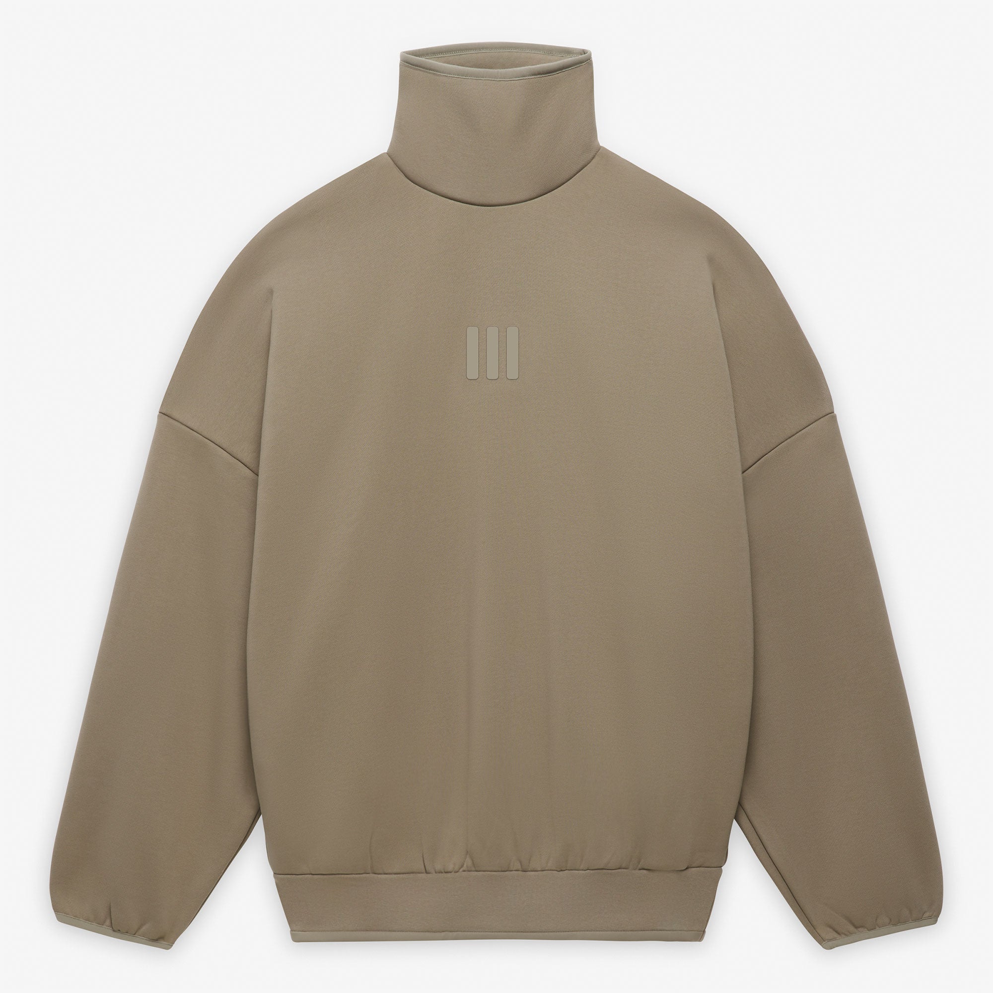 adidas® Mock Neck Sweatshirt beige - NAXtqC20