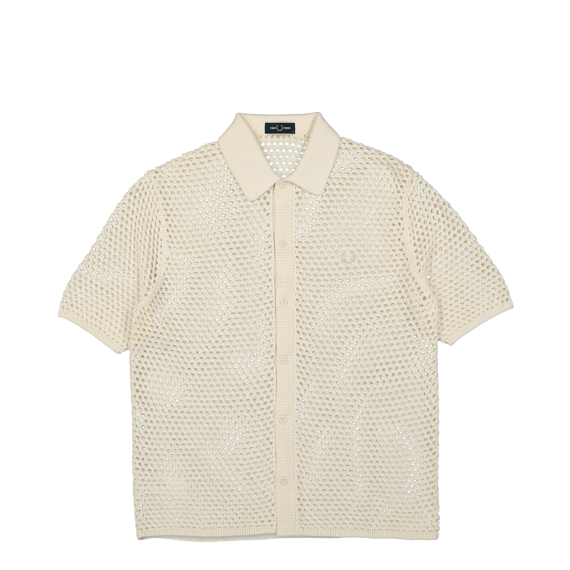 Fred Perry® Lace Button Through Shirt beige - br1cAyoC