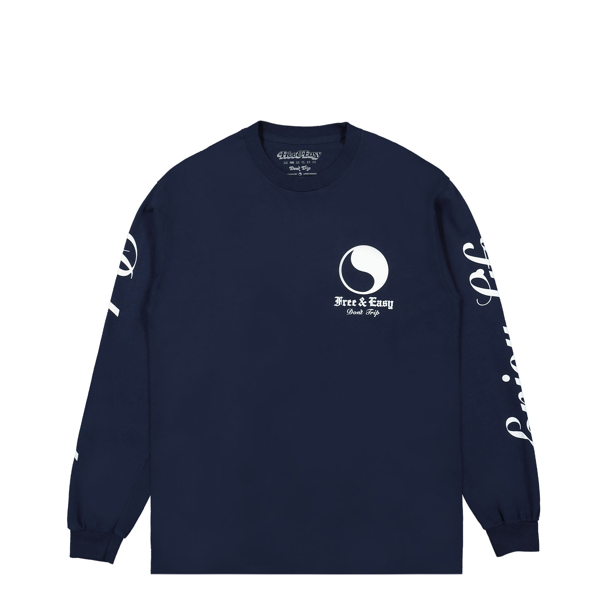 Free & Easy® Olde English LS Tee blue - j3yaRj6S