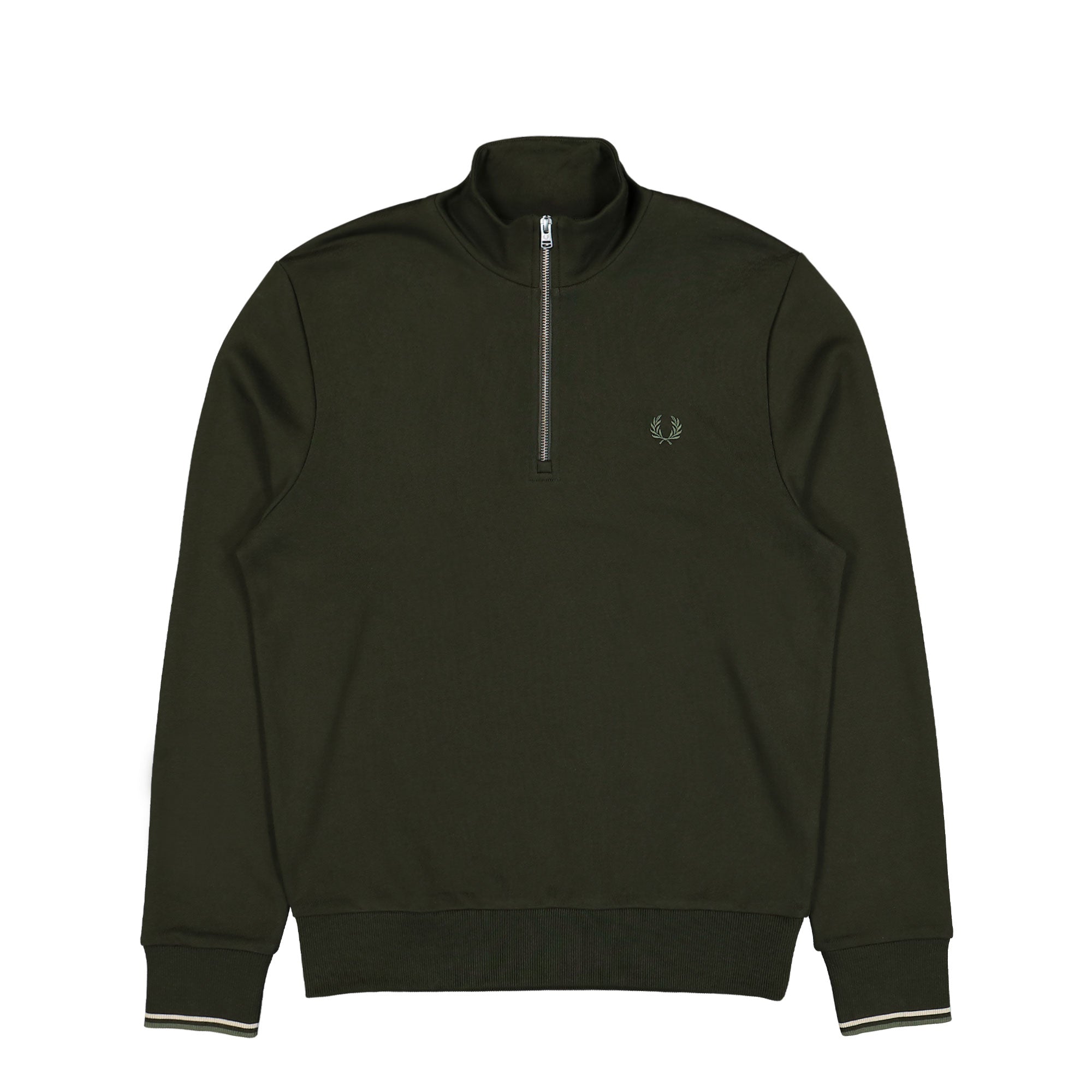 Fred Perry® Half Zip Sweatshirt green - 8TRdGlje