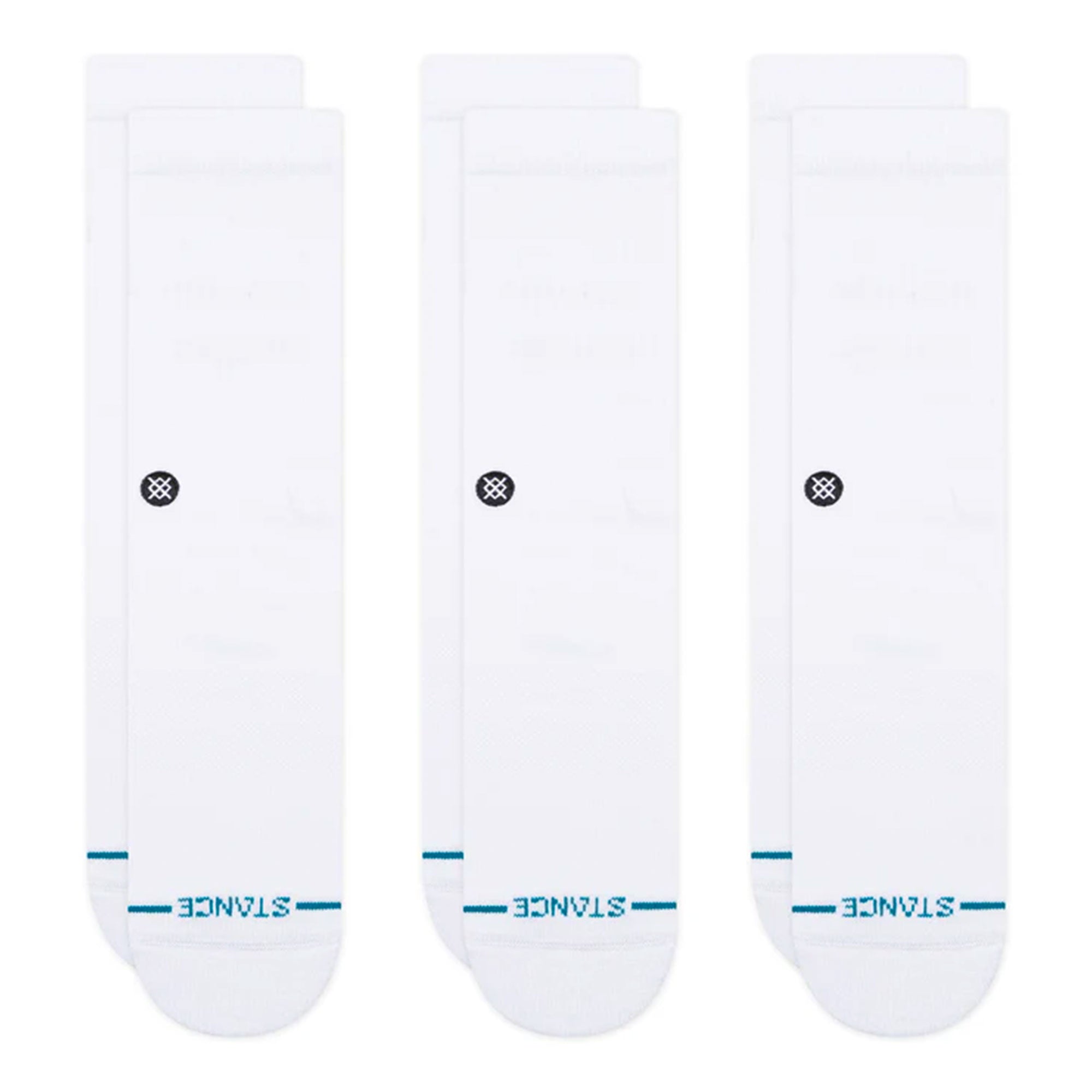 Stance® Icon 3 Pack Socks white - 1xFAXR46