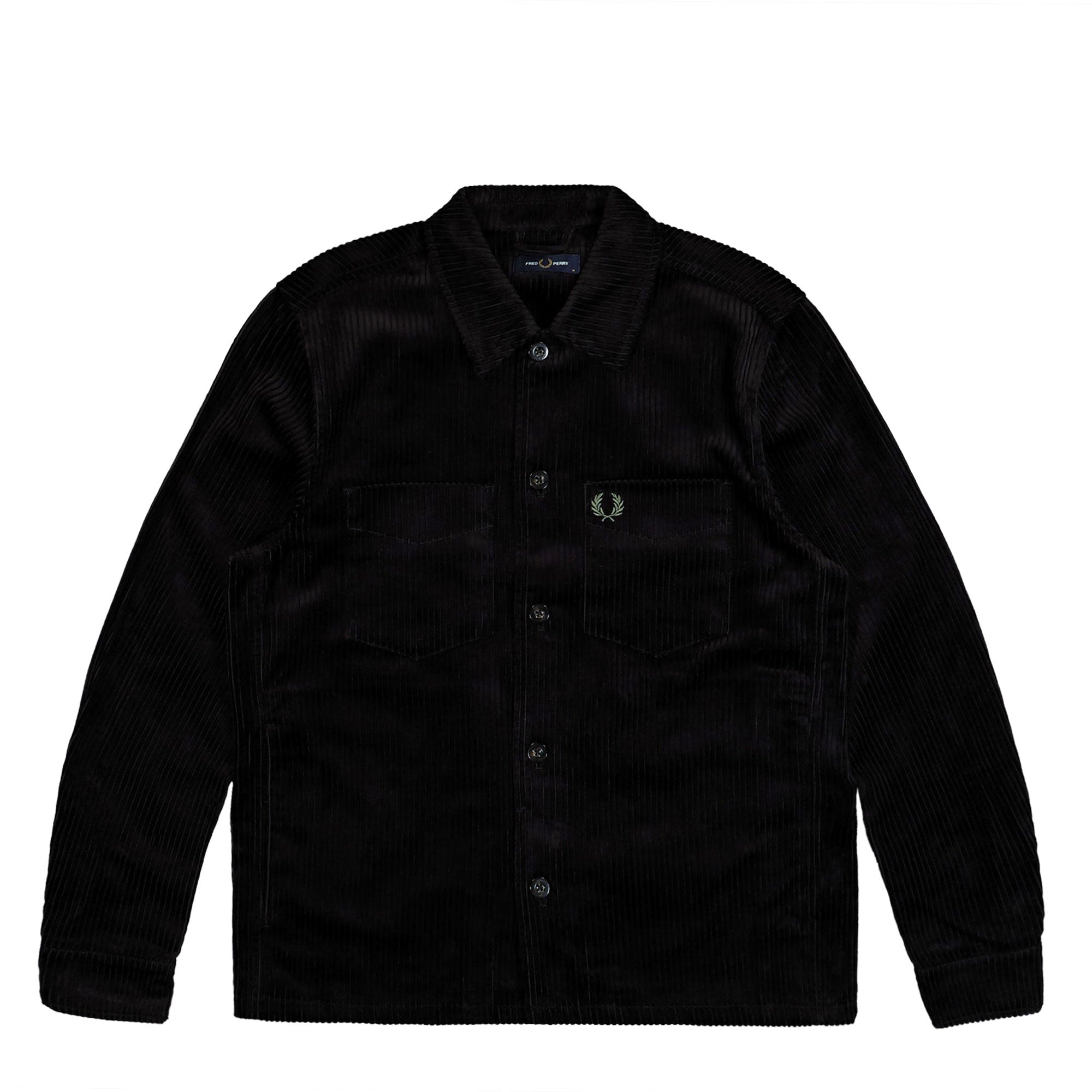 Fred Perry® Corduroy Overshirt black - akBEP051