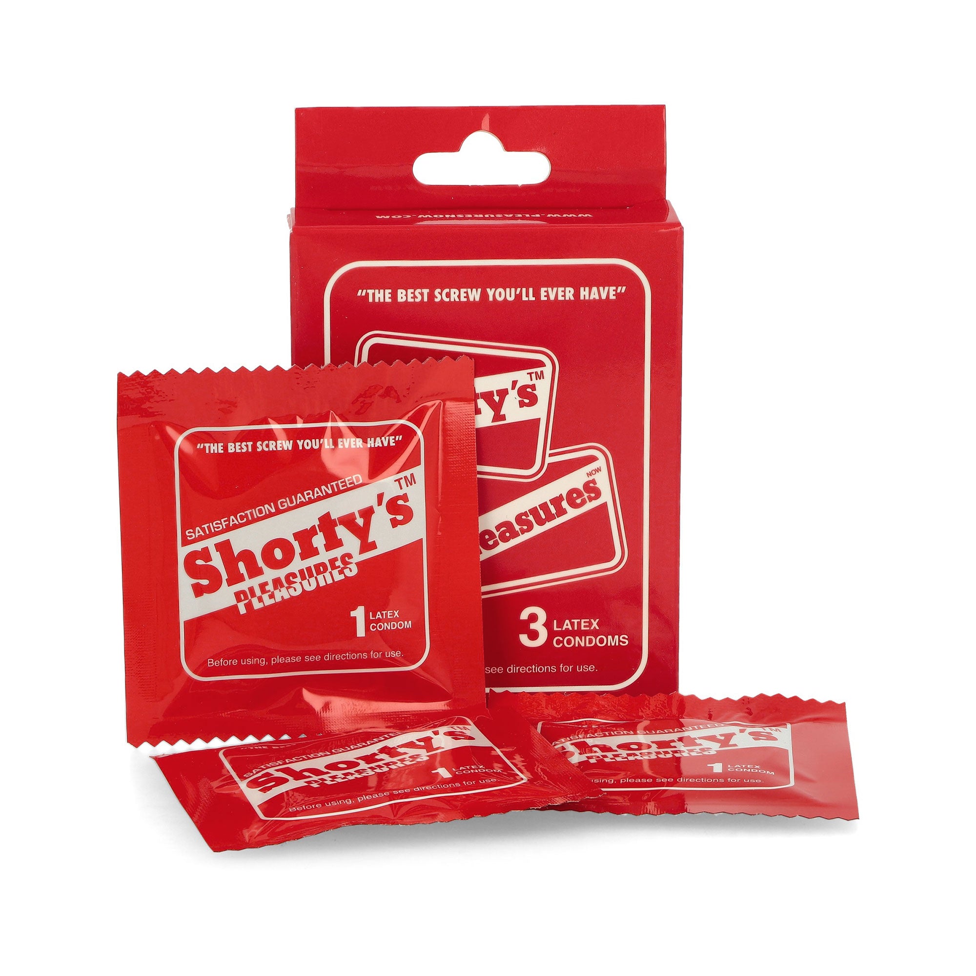 Pleasures® 3 Condom Pack red - OUOIaKX3