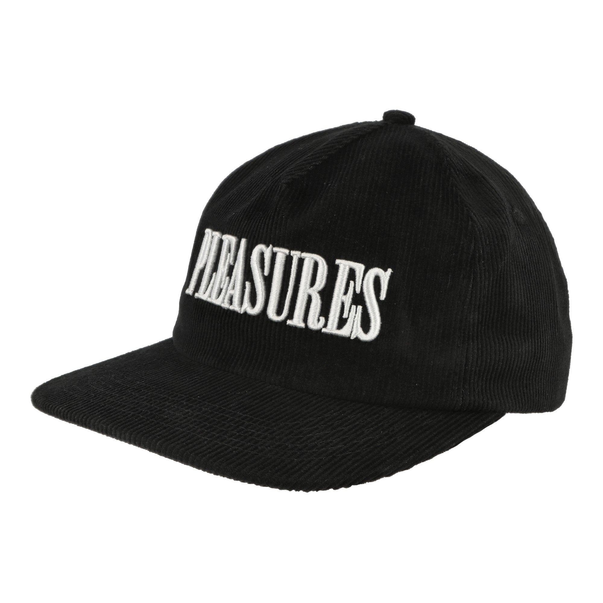 Pleasures® Onyx Corduroy Snapback Cap black - xAFpt56T