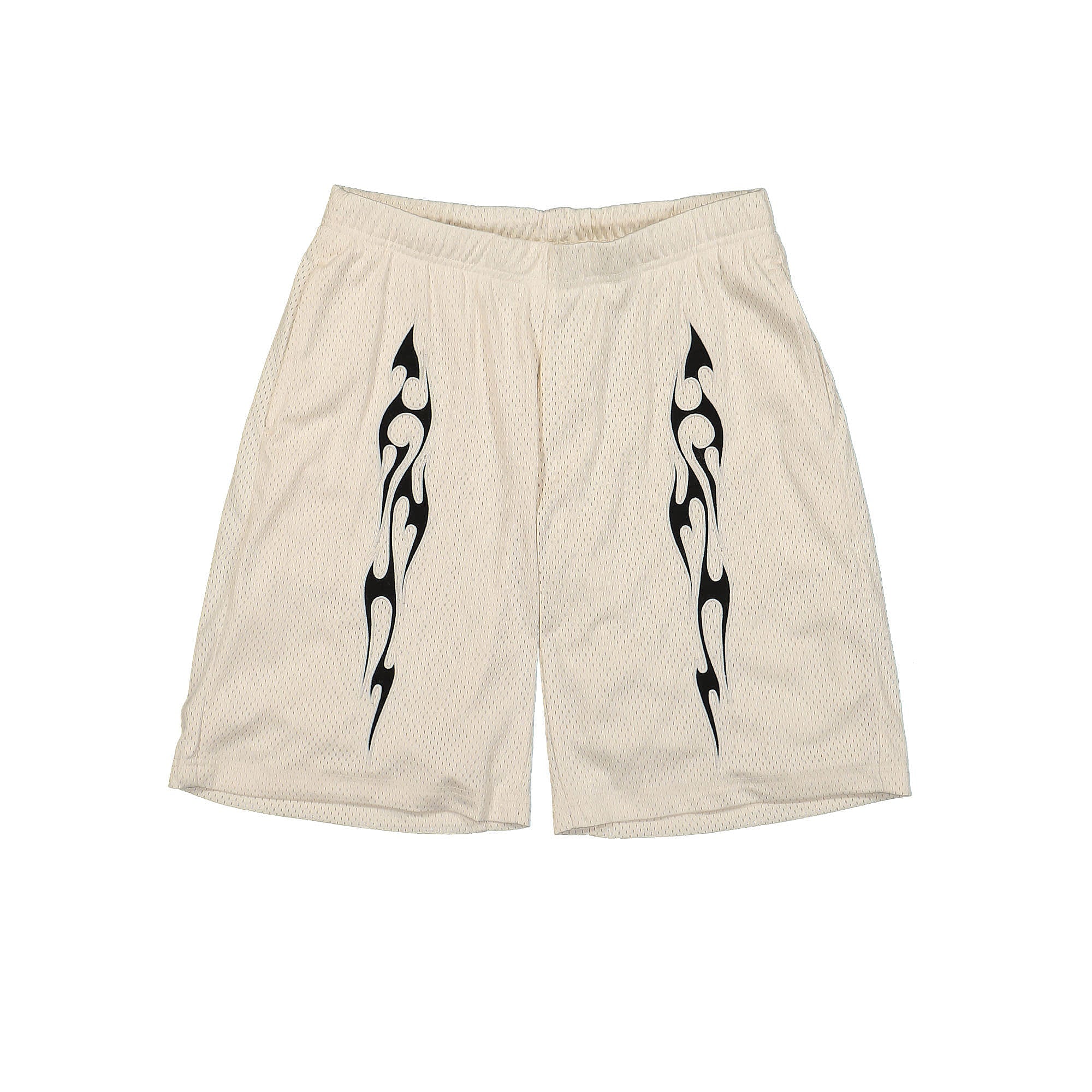 Pleasures® Flame Mesh Shorts beige - G3c8zJLb