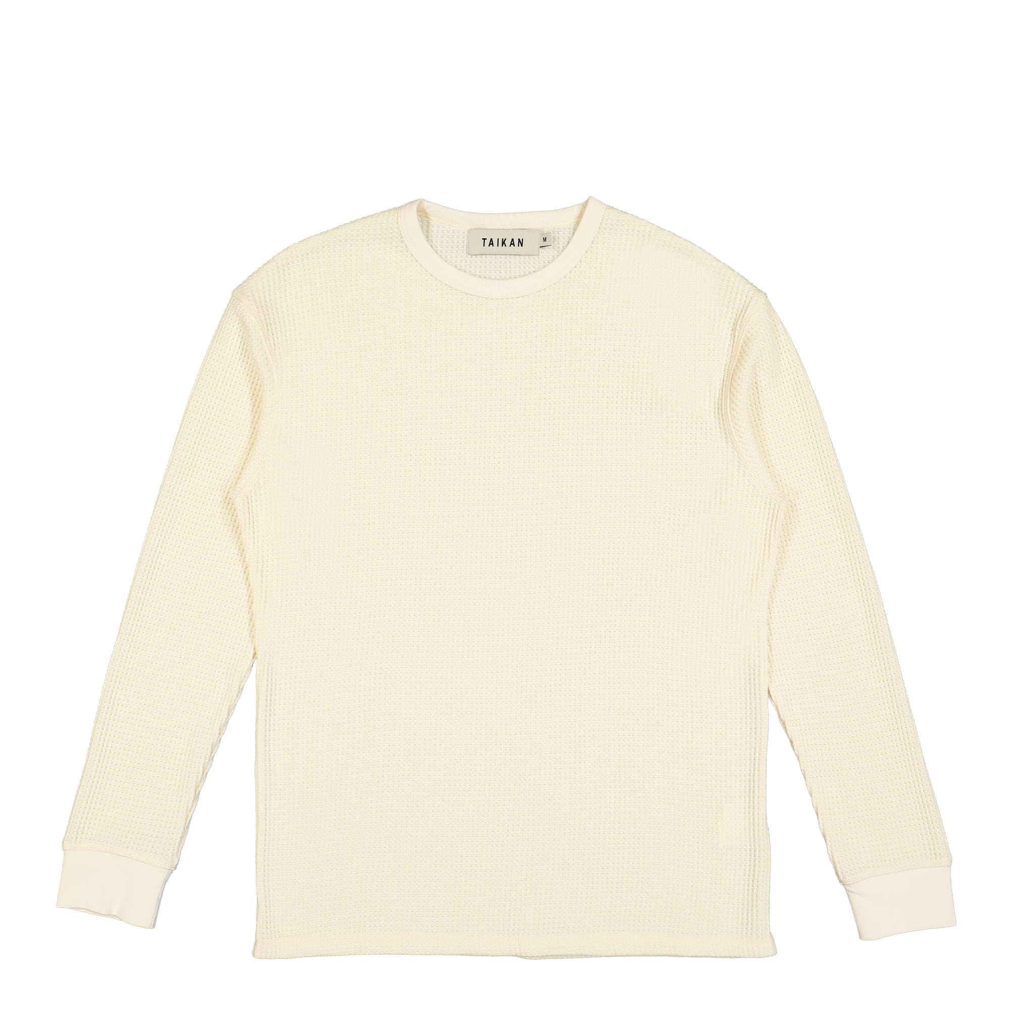 Taikan® L/S Waffle Knit Shirt beige / white - iaDR7NHB