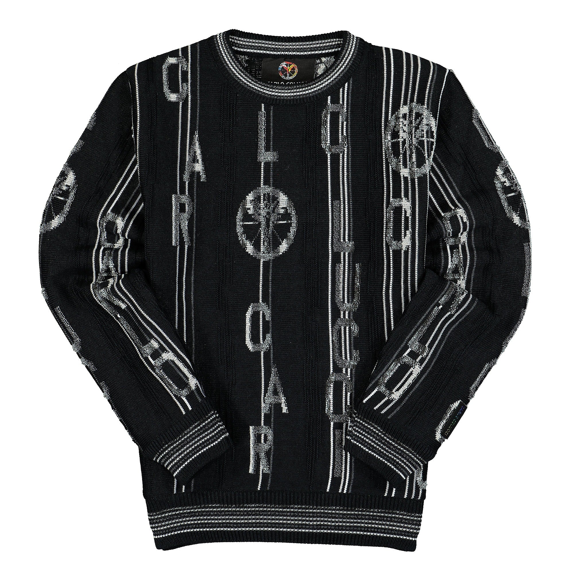 Carlo Colucci® Pullover black / gray / white - ZwMA2tat