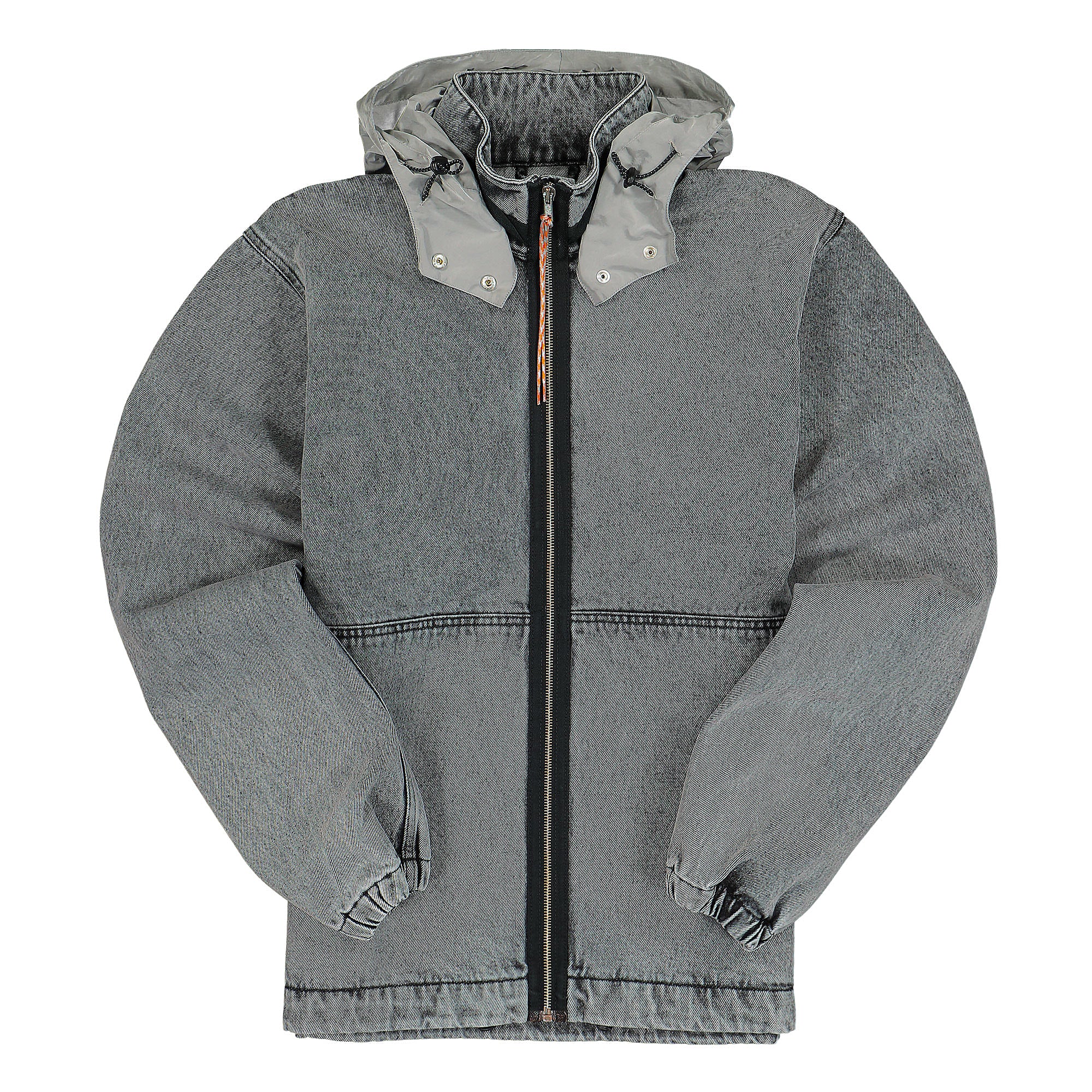 Aries® Nylon Hooded Denim Jacket gray - 1fMLw87F