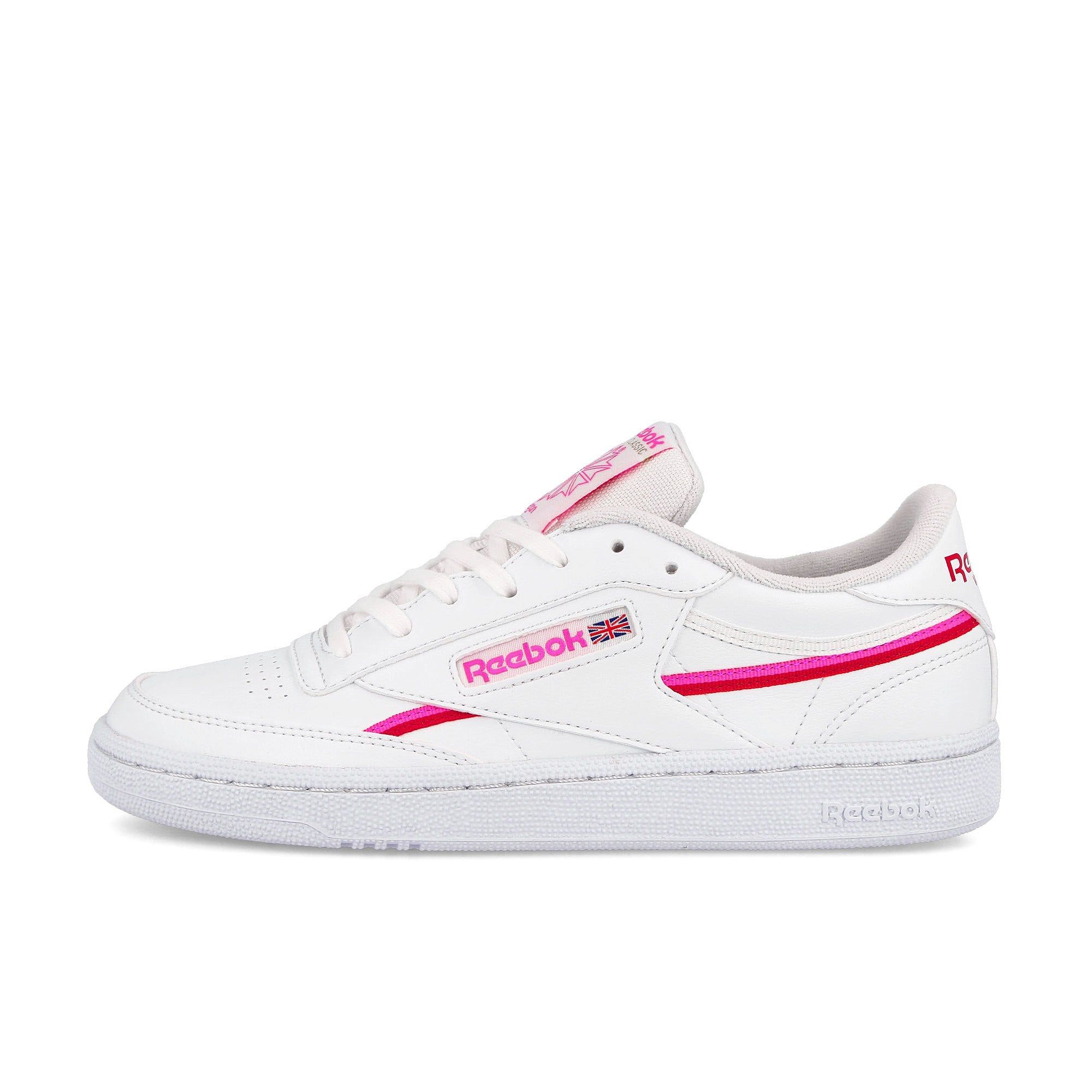 Reebok® wmns club c 85 vegan white / red / pink - 0PFZsW43