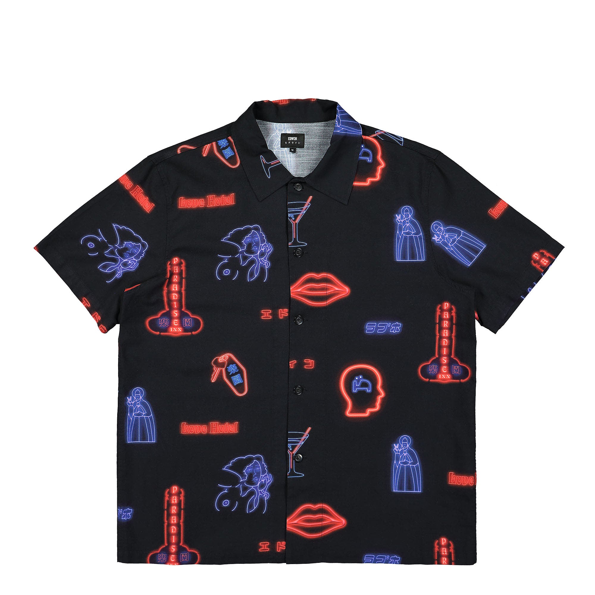 Edwin® Paradise Inn SS Shirt black / multicolored - 13i8UTGz