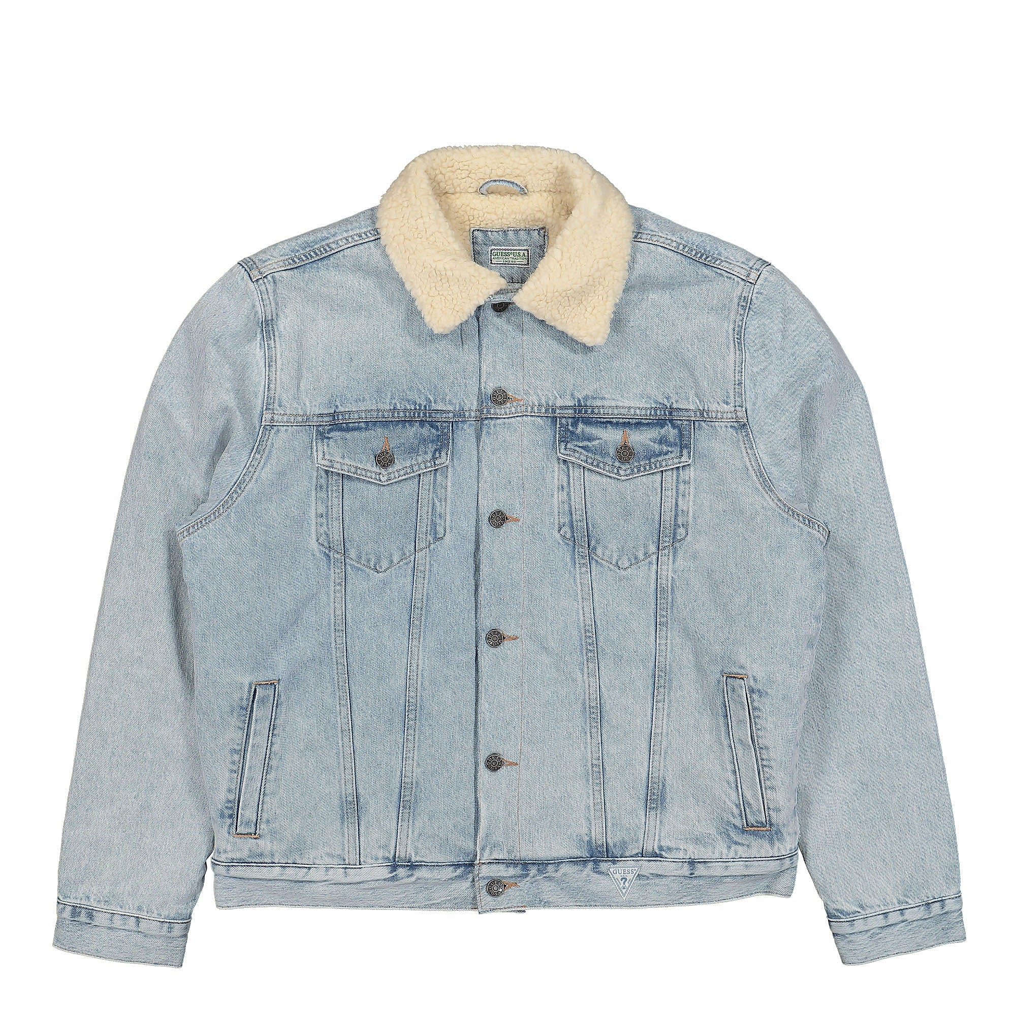 GUESS U.S.A.® Blue Denim Sherpa Jacket blue - uILdAGVR