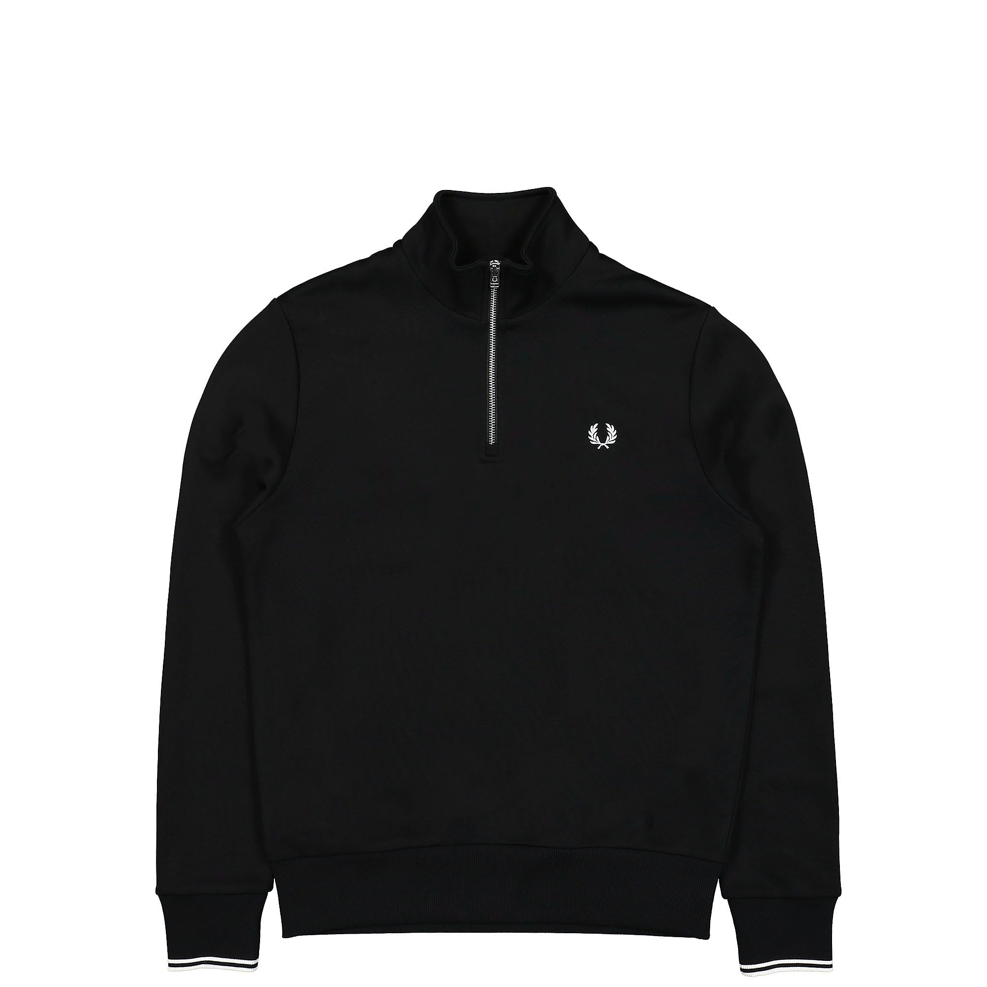 Fred Perry® Half Zip Sweatshirt black - 4uevZusl