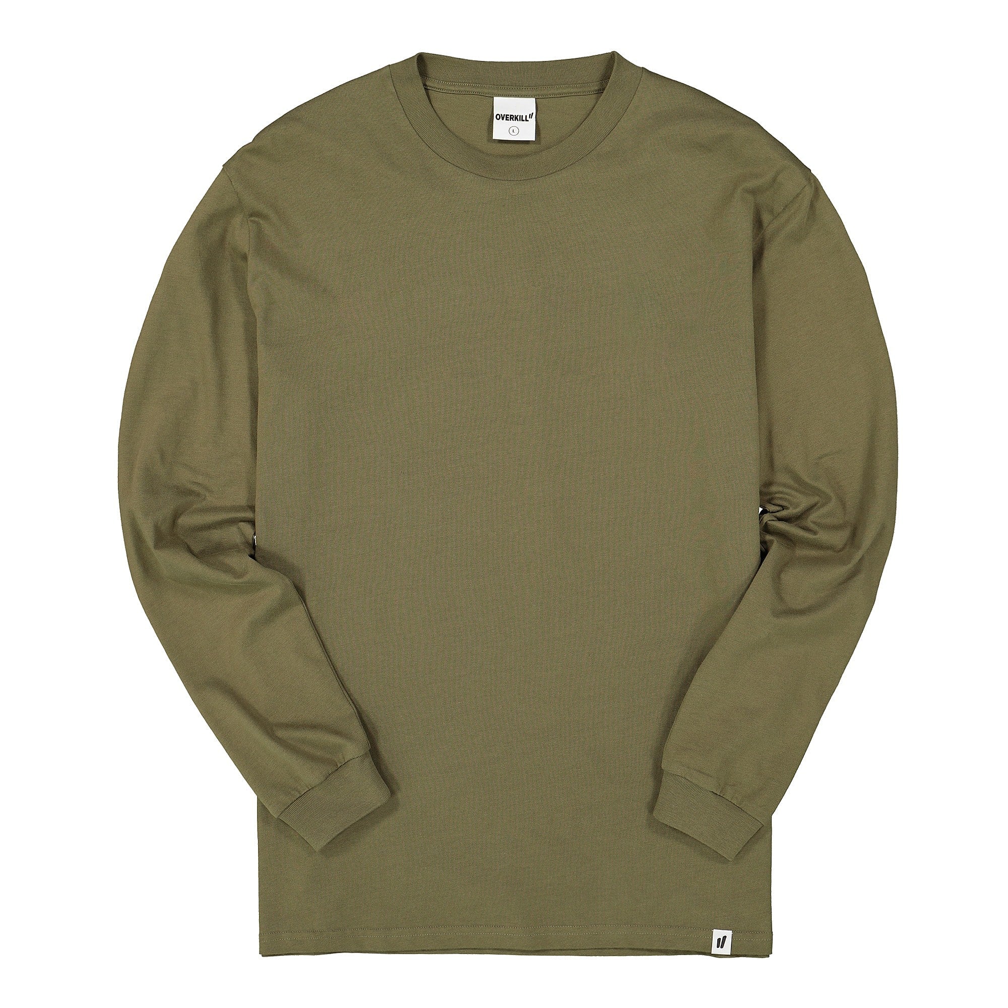 Overkill® Blank Longsleeve green / olive - D4w7a57B