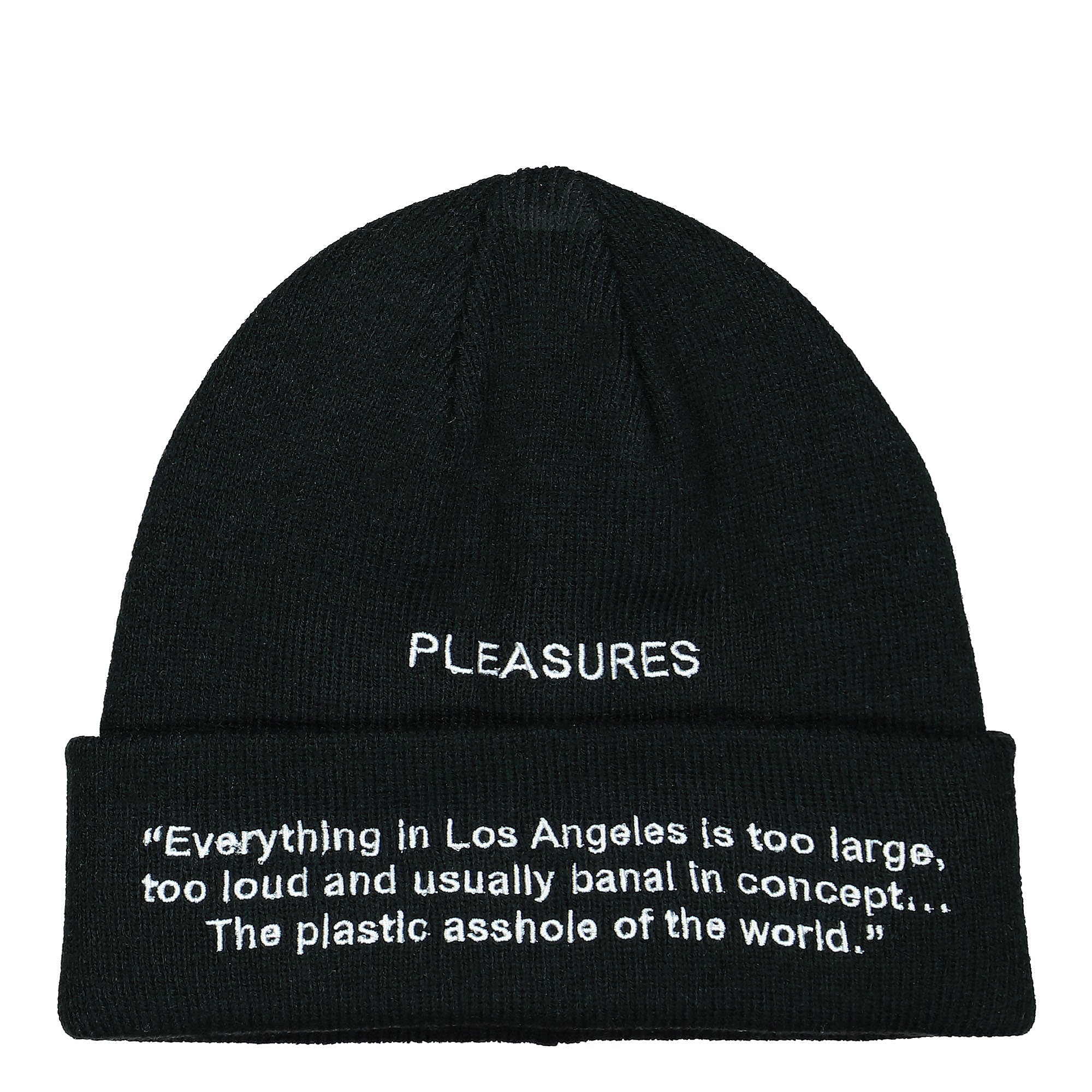 Pleasures® Plastic Beanie black - QQ83Ddob