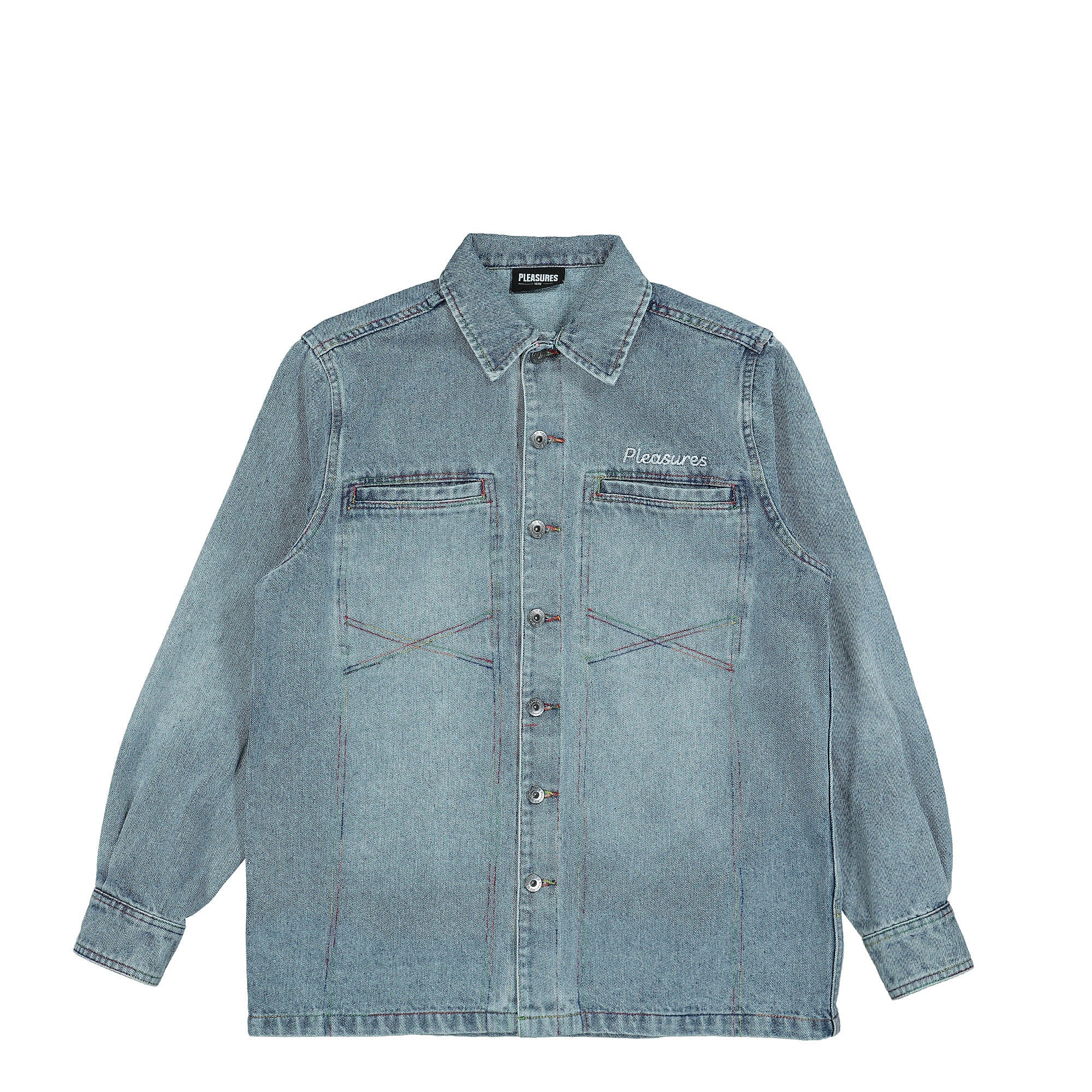 Pleasures® Mentor Denim Work Jacket blue - 81eMAwen