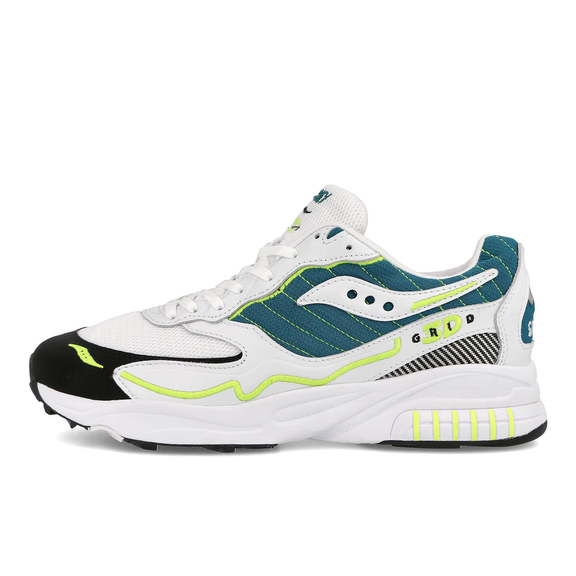 Saucony® 3d grid hurricane white / green - OZ43rjHj