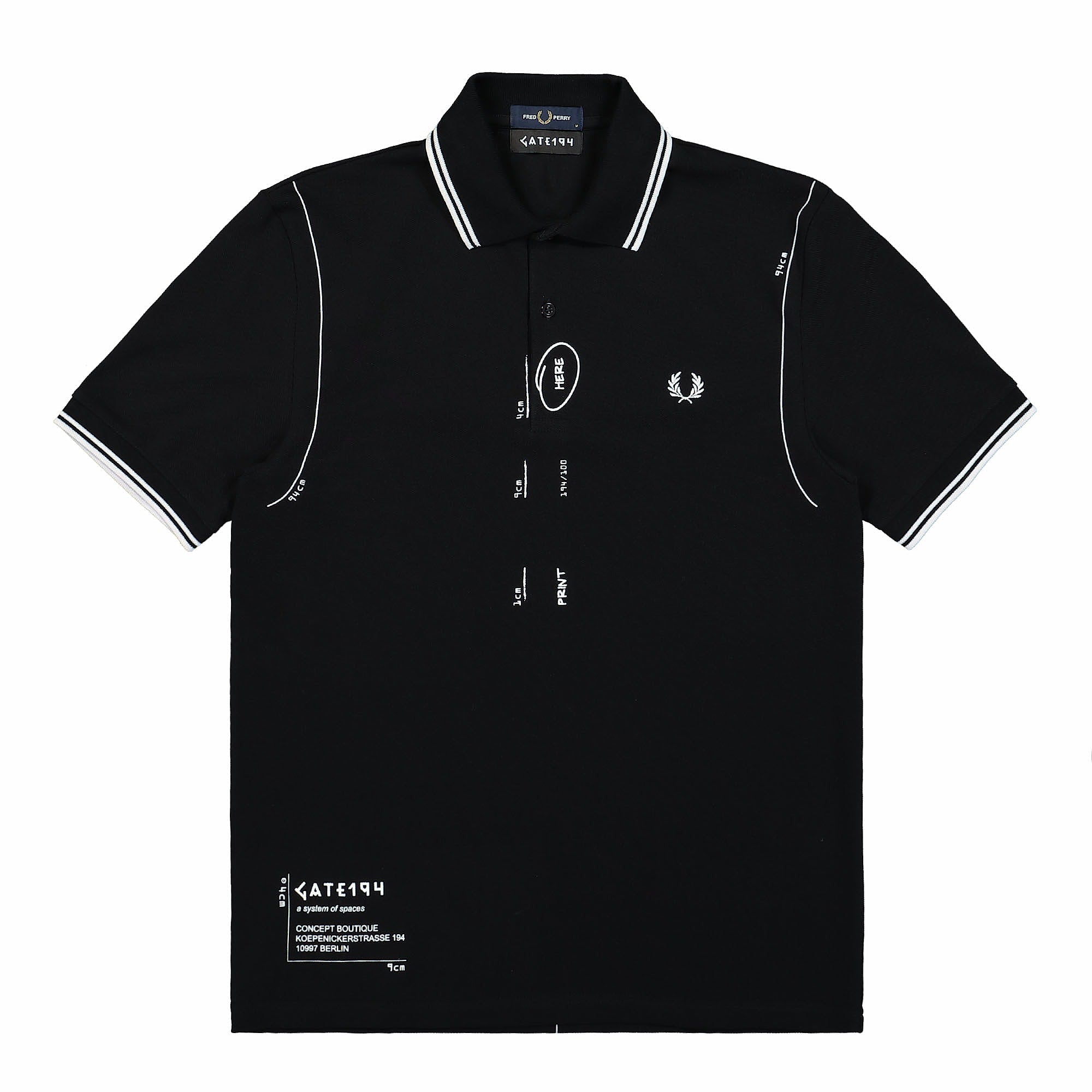 Fred Perry® Printed Shirt black - IepqB8u8