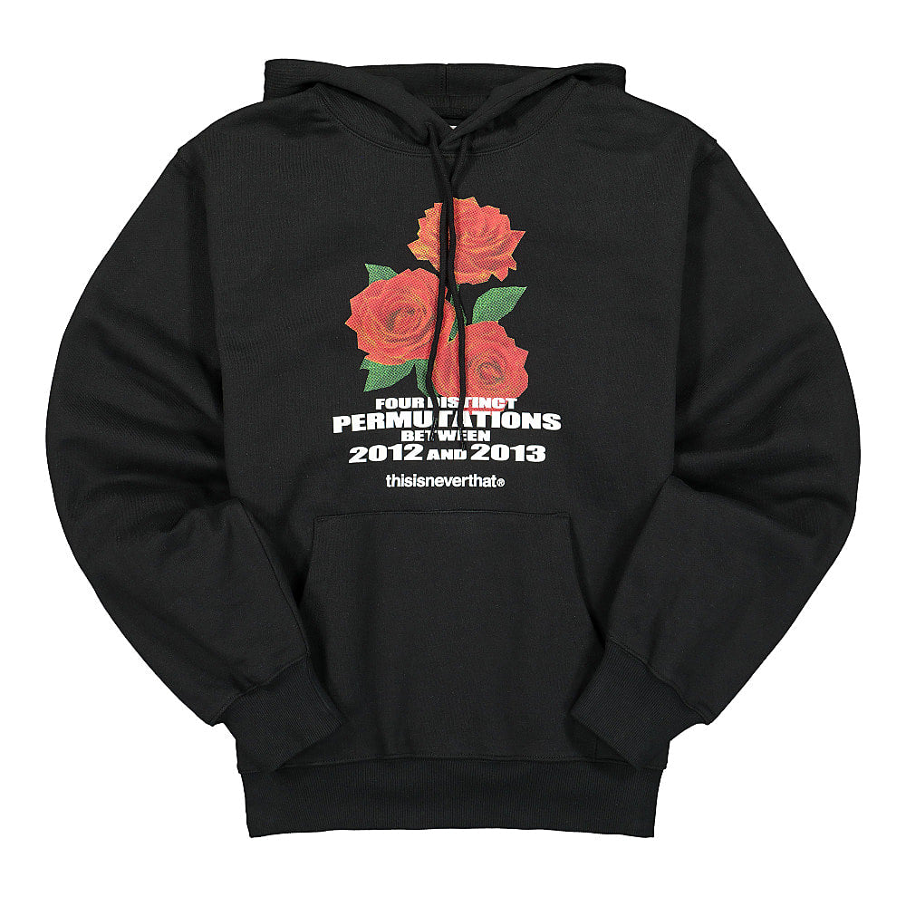 thisisneverthat® Rose Hooded Sweatshirt black - J5v3TavF