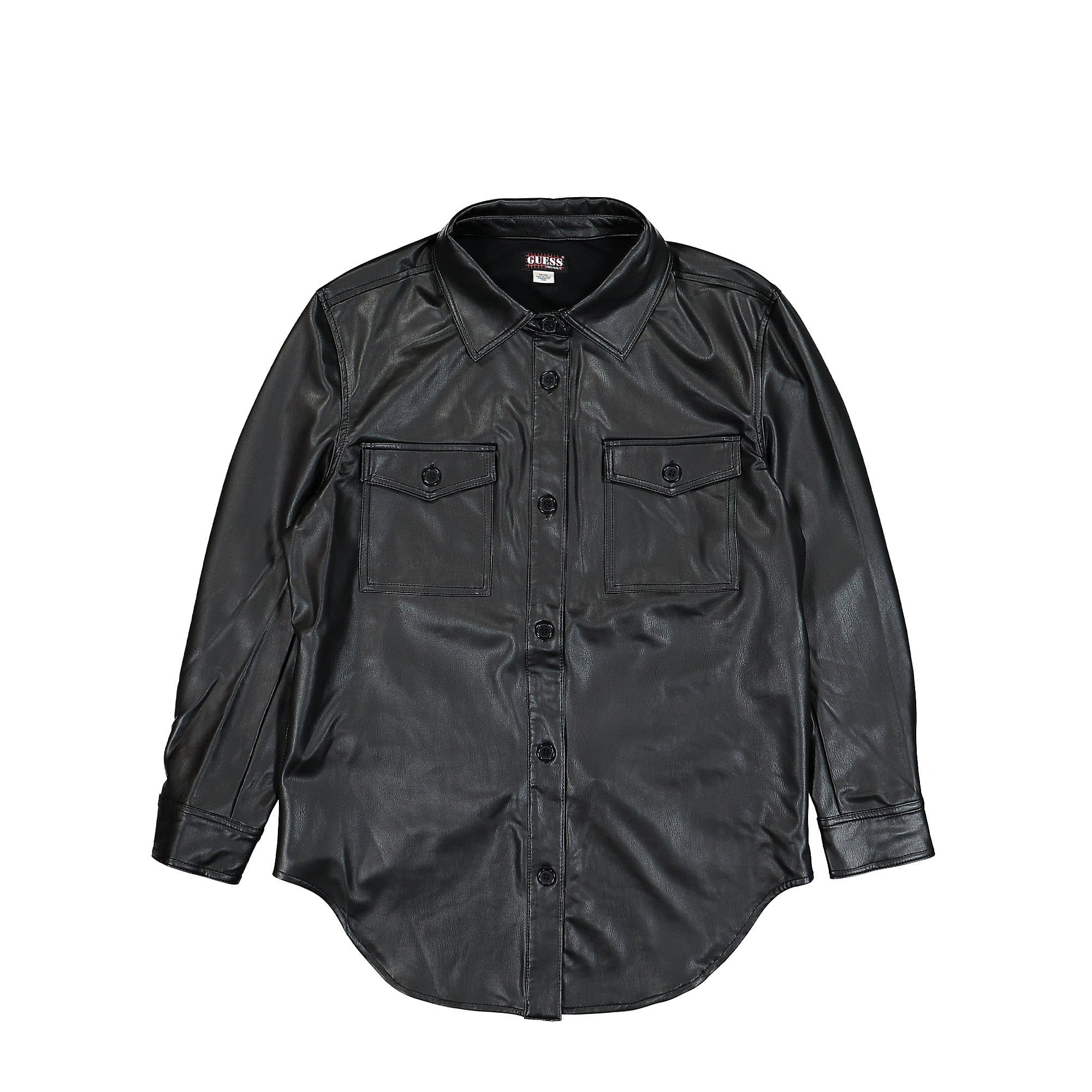 GUESS Originals® Wmns Go Nicole PU Leather Shirt black - uEnJVMk0