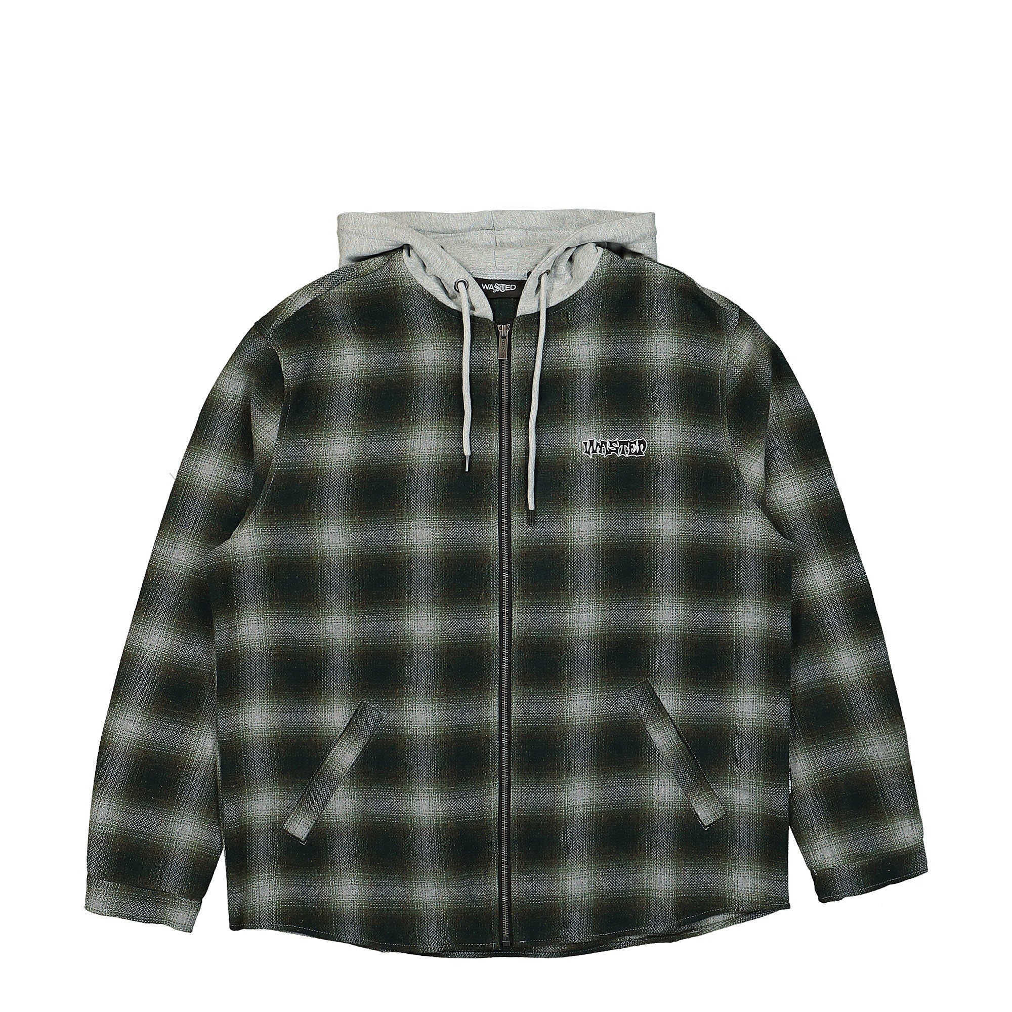 Wasted Paris® Shadow Plaid Method Shirt green - 1XZH6zYd