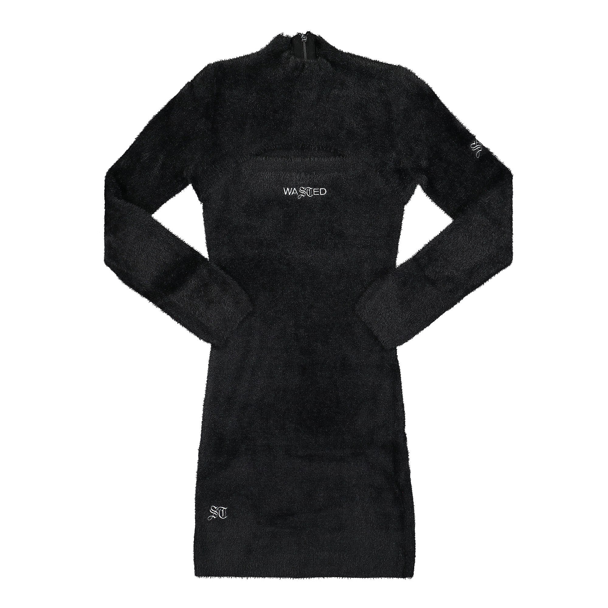 Wasted Paris® Wmns Liv Fuzzy Dress black - WlxOKoJh