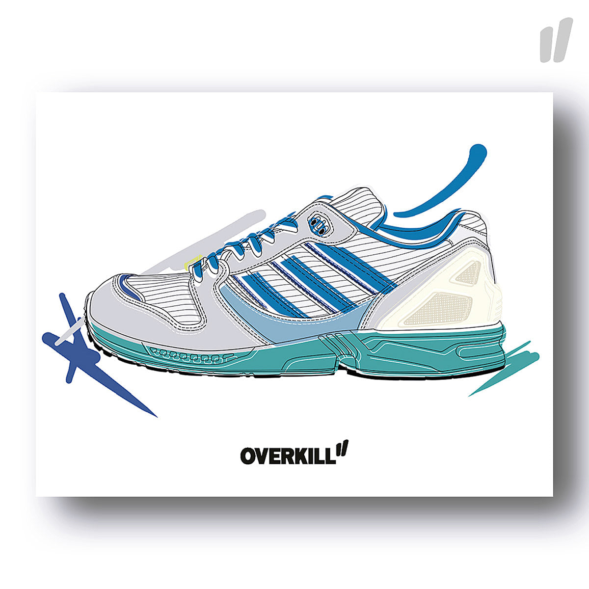 Overkill® ZX 5000 Postkarte Standard multicolored - zOyskS31