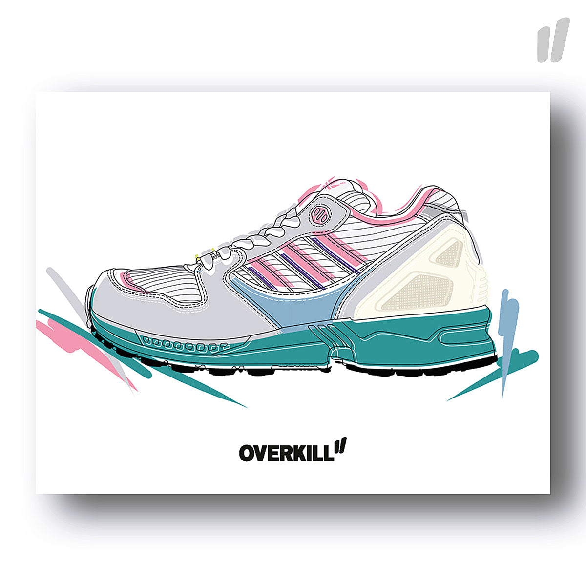 Overkill® ZX 5020 Postkarte Standard multicolored - RUdvXHRQ