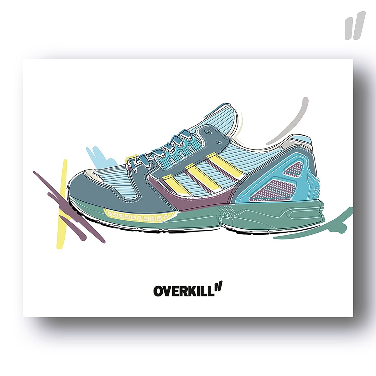 Overkill® ZX 8000 Postkarte Standard multicolored - xj1s14Ro