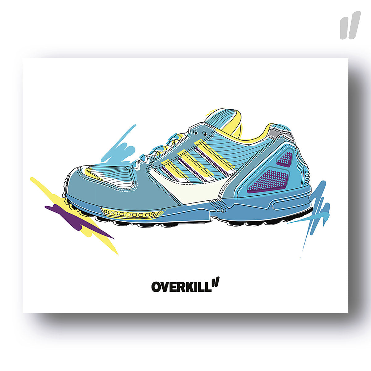 Overkill® ZX 8020 Postkarte Standard multicolored - whnh3TUx