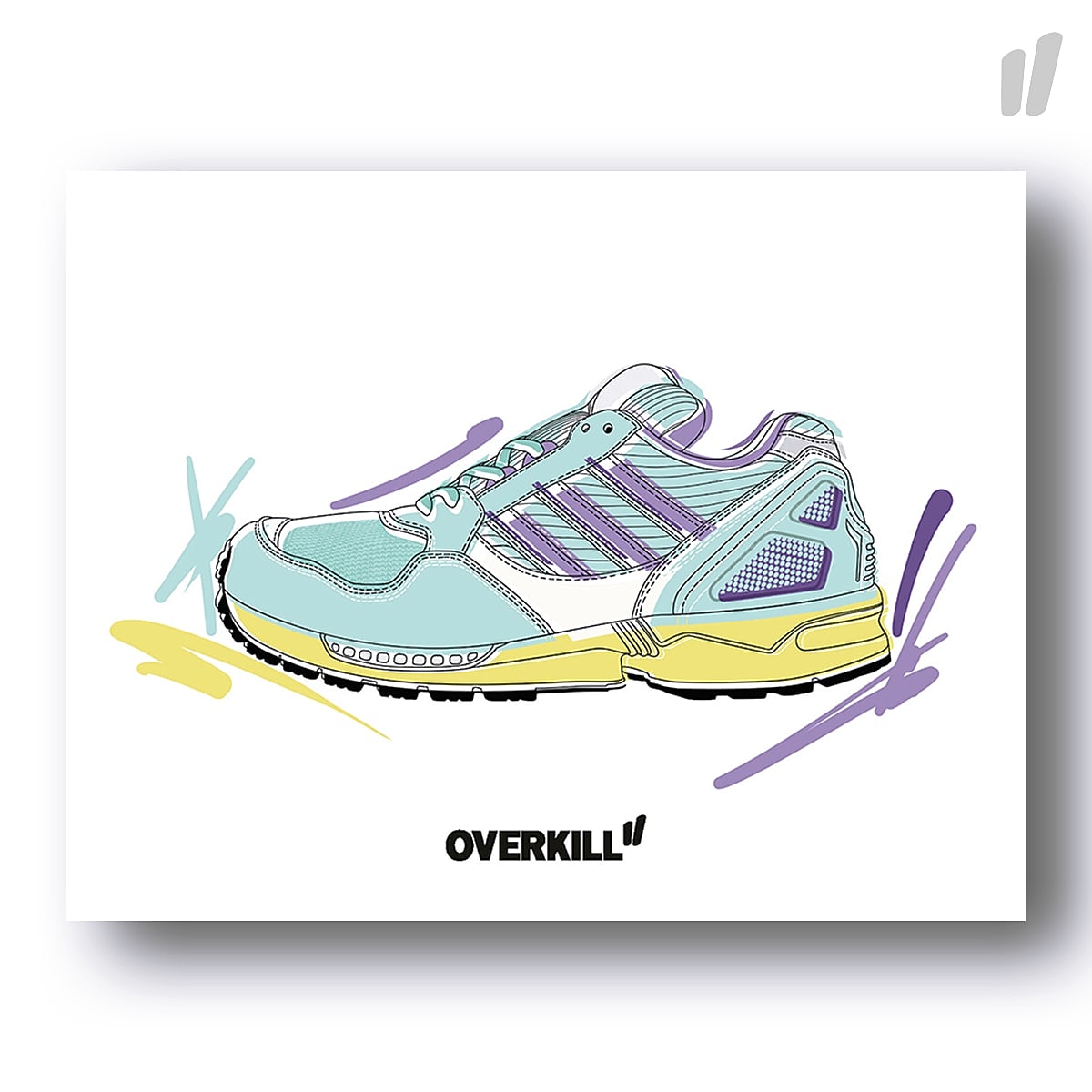 Overkill® ZX 9020 Postkarte Standard multicolored - 8Esfu62y